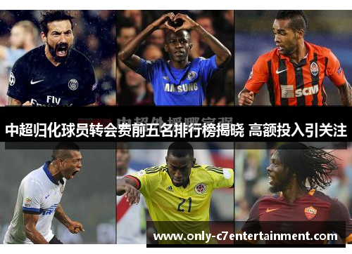 中超归化球员转会费前五名排行榜揭晓 高额投入引关注
